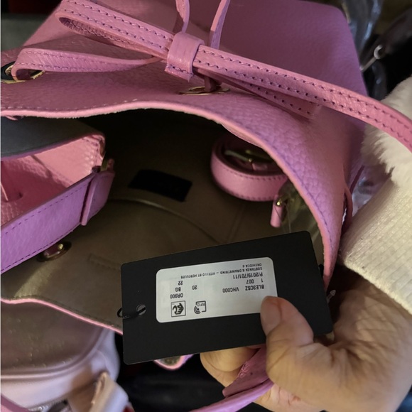 Furla Light Pink Drawstring Backpack - Picture 3 of 4